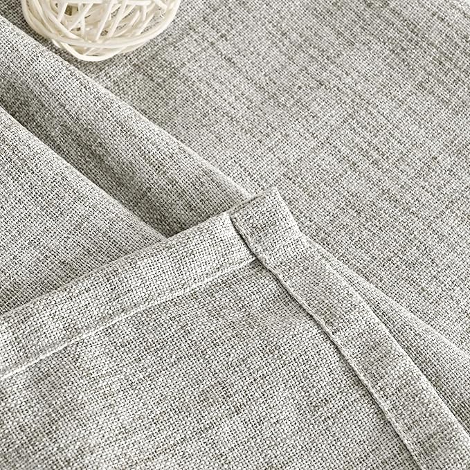 YoungsTex Extra Long Linen Curtains 95 Inch 2 Panels - Image 8