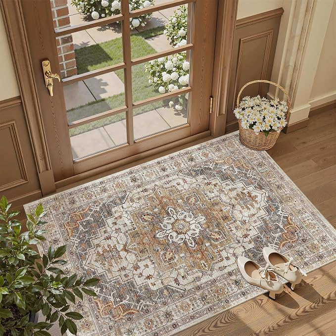 Madane Washable Entry Rug 3x4 Area Rugs - Image 3