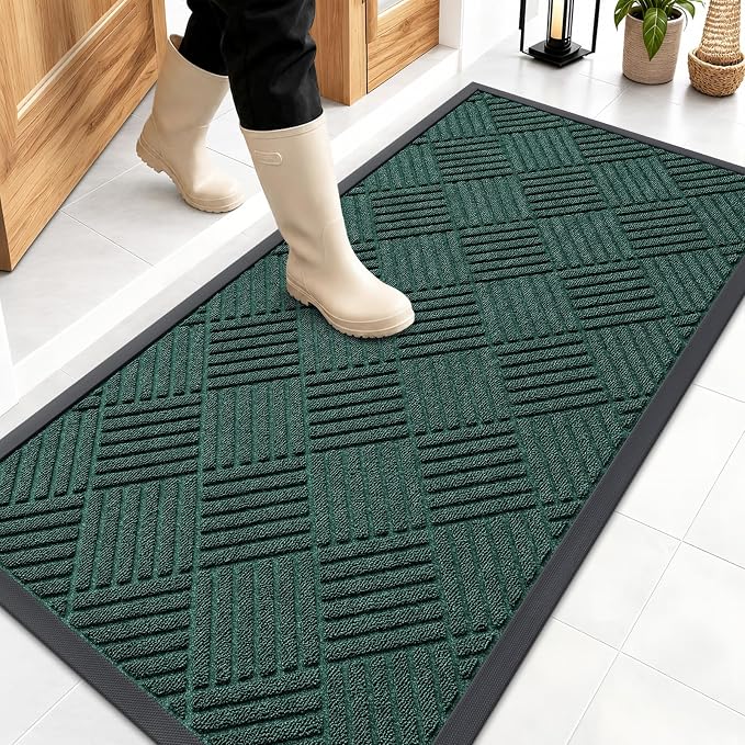 OLANLY Front Door Mat Outside Entrance 47x23, Waterproof Heavy-Duty Doormat | by OLANLY