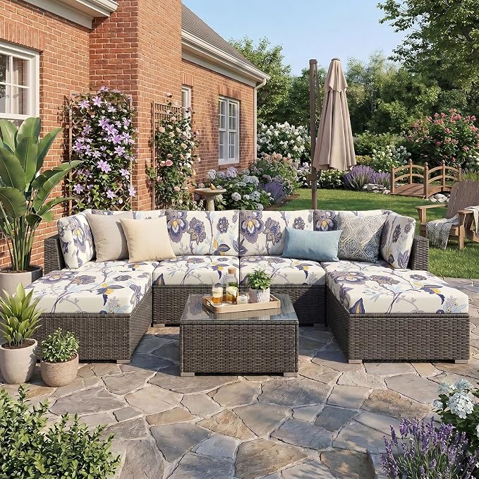 Waterproof Outdoor Cushion Covers, Stretch Patio Slipcovers | UV Resistant - Image 2