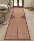 Lahome Modern Rainbow Easy Jute Entryway Rug, Washable Kitchen Runner Rug | by Lahome