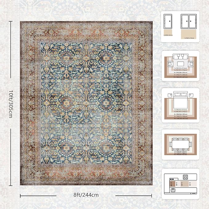 8x10 Area Rugs for Living Room - Image 2