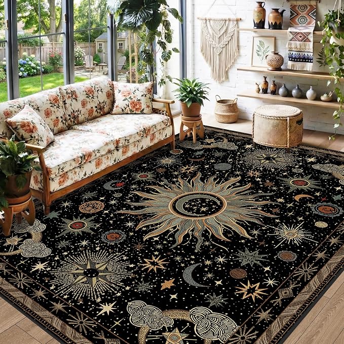 Vacuum-Friendly, 5x7 Washable Area Rug - Image 2