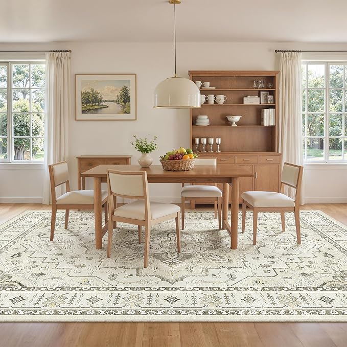 8x10 Area Rugs for Living Room, Large Washable Rug, Dining Room, Low Pile - Image 8