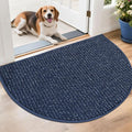 BEQHAUSE Dirt Trapper Door Mat 26" x 40" Half Circle Non Slip Rugs, Absorbent by BEQHAUSE