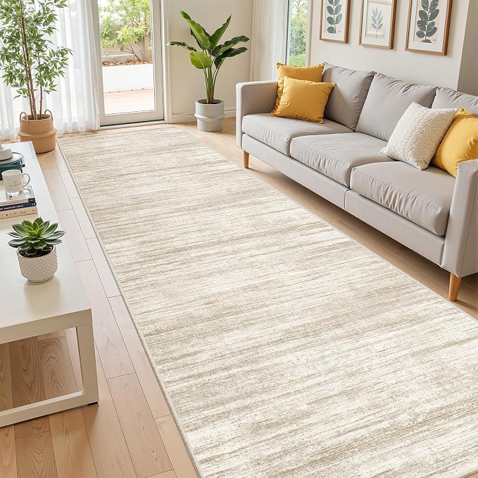 2'6 x 10' Runner Rug Non Slip, Washable Kitchen Rugs, Living Room, Long Rug - Image 3