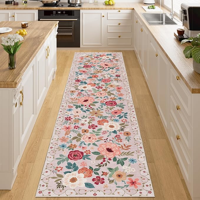 DUKINO 2x8 Runner Rug, Washable Runner Rug by DUKINO