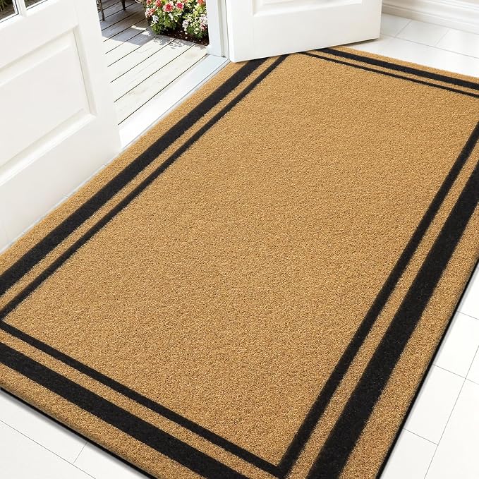 OLANLY Front Door Mat, Low Profile Doormat, Stain and Fade Resistant, by OLANLY