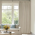 Oatmeal Beige 70 Inch Extra Wide 100% Blackout Curtain 96 Inches Long | Pinch by Twodrapes