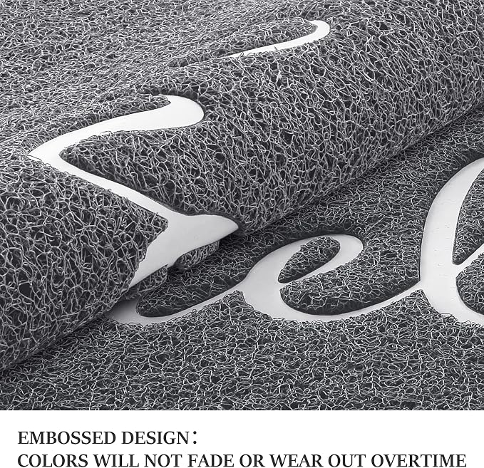 Door Mat Welcome Mat Floor Mat for Entryway, High Traffic Areas | Low Profile - Image 4