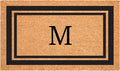 Calloway Mills 152961830M Black Border 18" x 30" Monogram Doormat by Callowaymills