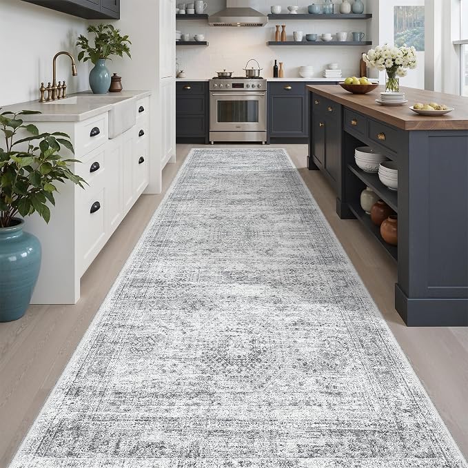 Soalmost Washable Hallway Runner Rug 3x10 Kitchen Entry Rugs Non-Slip, Foldable by Soalmost