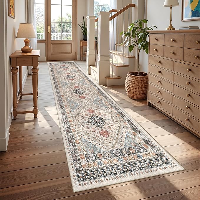 Runner Rug 2x10, Washable Rugs for Entryway Rug, Bathroom Bedroom by Restydon