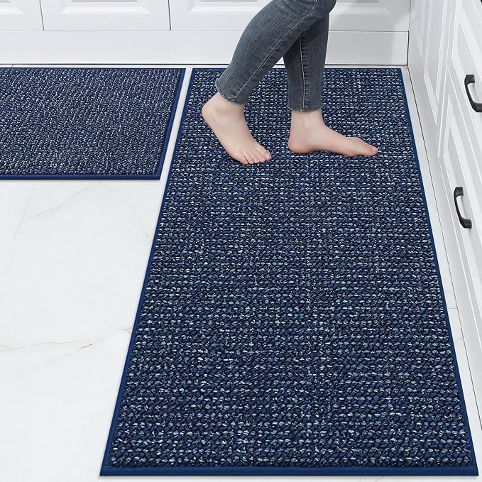 BEQHAUSE Kitchen Rugs and Mats 2PCS Non-Slip, Machine Washable Rugs by BEQHAUSE