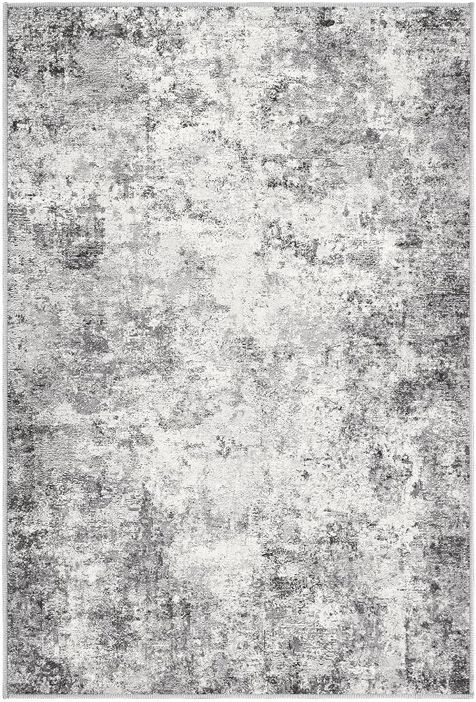 UERMEI 2x3 Entryway Area Rug: Washable Neutral Modern Abstract Small Rug - Image 8