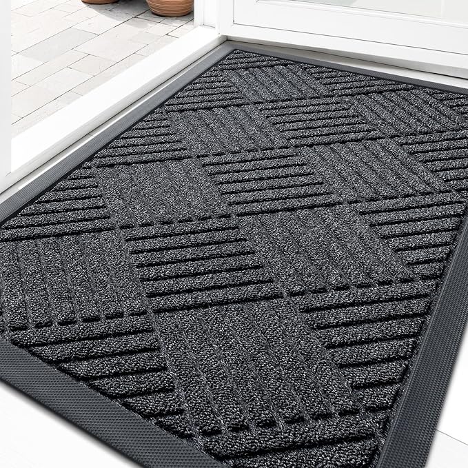 OLANLY Front Door Mat Outside Entrance 33x21, Waterproof Heavy-Duty Doormat | by OLANLY