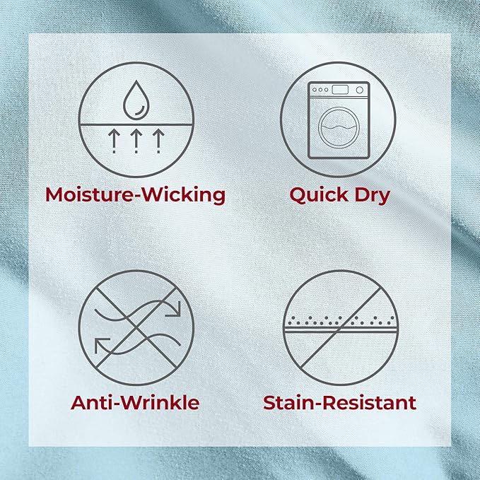 Mellanni Extra Deep Twin Sheets - 3 PC Iconic Collection Bedding - Hotel Luxury, Ultra Soft, Cooling Bed Sheets - Wrinkle, Fade, Stain Resistant (Twin, Aqua)