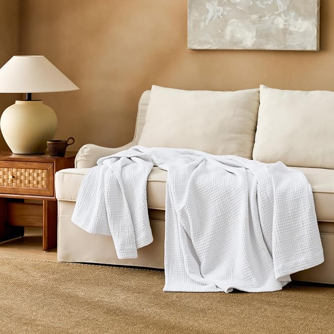 Bedsure 100% Cotton Muslin Blanket Twin XL - Image 8