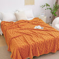 Aganear Fleece Throw Blanket for Bed Couch, Fall Boho Blanket, Warm Gift for by Aganear
