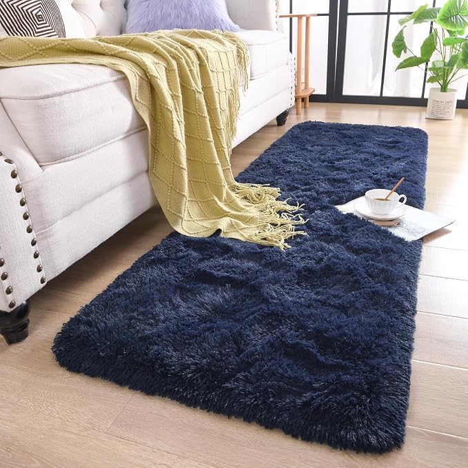 Chicrug Soft Runner Rugs for Bedroom Living Room Plush Fluffy Rug 2x7 | Shag - Image 2