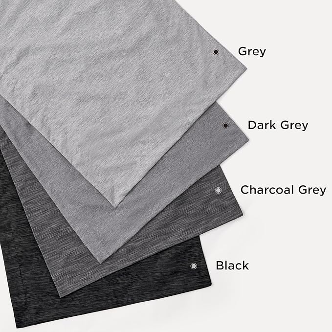 Bedsure Twin/Twin XL Comforter Set - Charcoal Grey Soft Bedding for All Seasons, Cationic Dyed Bed Set, 2 Pieces, 1 Twin Size Comforter (68"x88") and 1 Pillow Sham (20"x26"+2")
