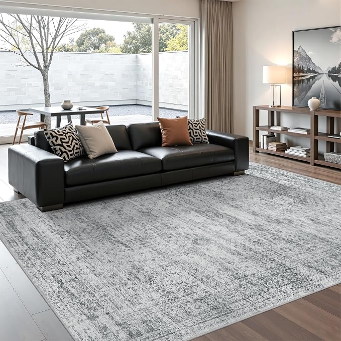 6x9 Area Rugs for Living Room, Large Washable Rug, Dining Room, Low Pile - Image 3