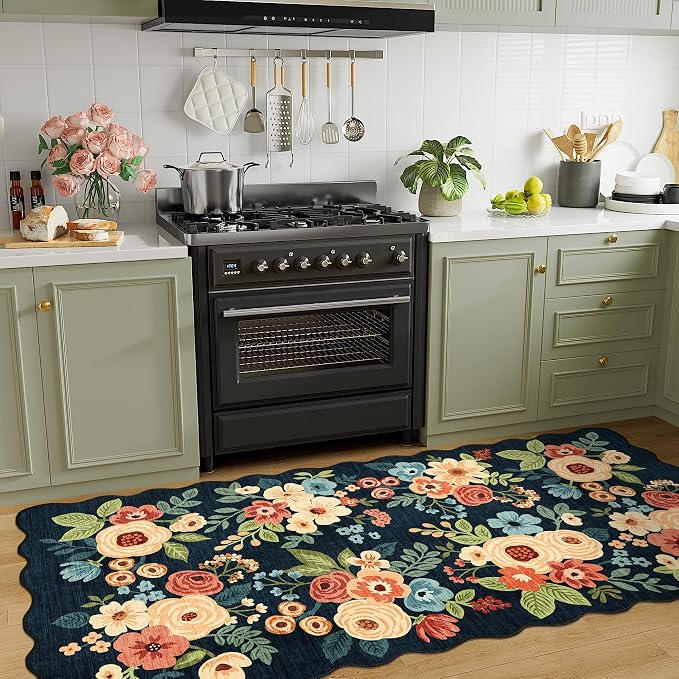 DUKINO 3x6 Hallway Runner Rug, Washable Kitchen Rug Non Slip, Stain Resistant - Image 9