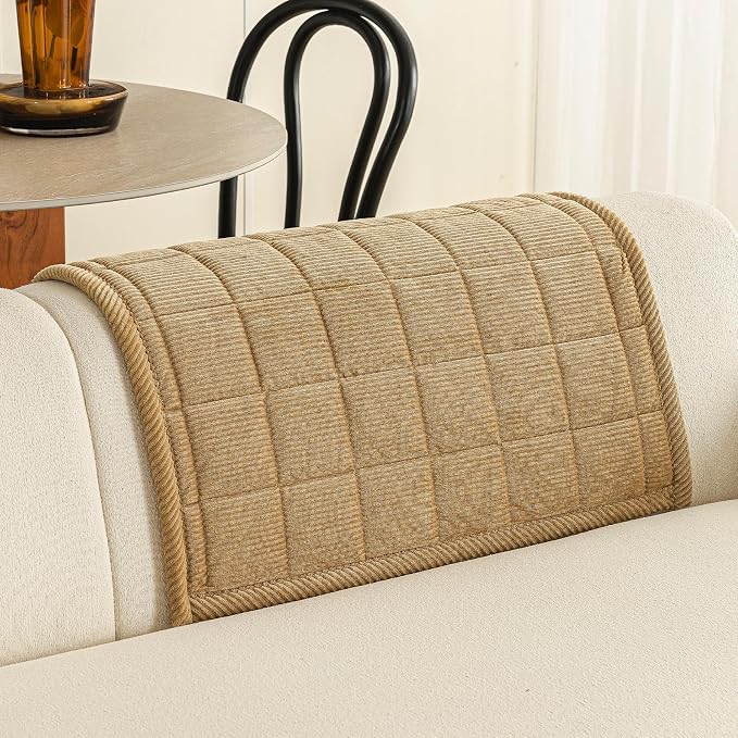 Velvet Couch Covers for Sectional Sofa Washable, Non-Slip L Shaped Sectional - Image 2