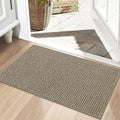 BEQHAUSE Dirt Trapper Door Mat 20" x 32", Non-Slip Washable, Light Beige | by BEQHAUSE
