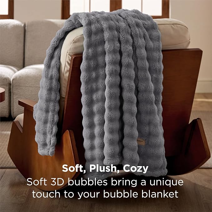 Bedsure Grey Twin XL Blankets for Bed - Image 3