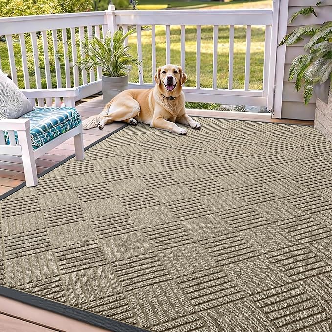 OLANLY Front Door Mat Outside Entrance 71x47, Waterproof Heavy-Duty Doormat | by OLANLY