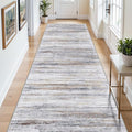 4x9 Wide Washable Runner Rug: Easy-to-Clean Runners Beige Grey | Stain&Water by WIEVEDENS