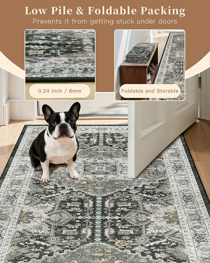 Madane Washable Runner Rug 2x6 Runners - Image 6
