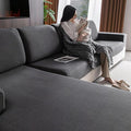 OHSIO Sectional Couch Covers, Wear Resistant Stretch Sofa Covers Washable Soft by OHSIO