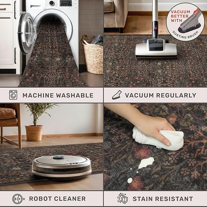 Dark Brown Washable 2x8 Runners - Image 4