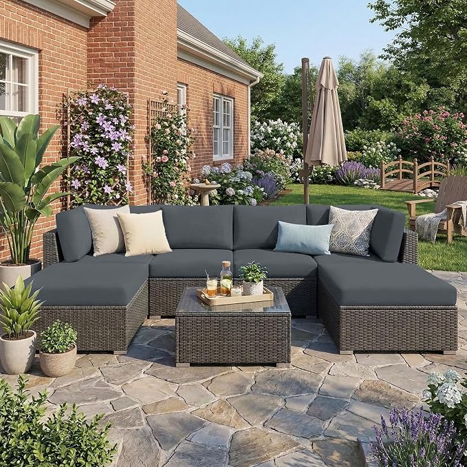 Waterproof Outdoor Cushion Covers, Stretch Patio Slipcovers | UV Resistant - Image 2