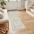Madane 2-Piece Area Rugs Set, Small Kitchen Runner Non-Slip, Low Pile Floor by Madane