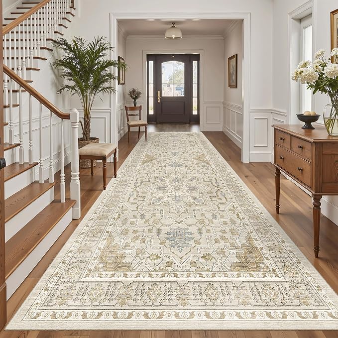 Madane 4x10 Wide Hallway Runner Rug Washable - Image 2