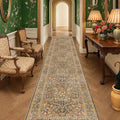 Brown Washable 3x16 Extra Long Runner Rug by HazoHaus