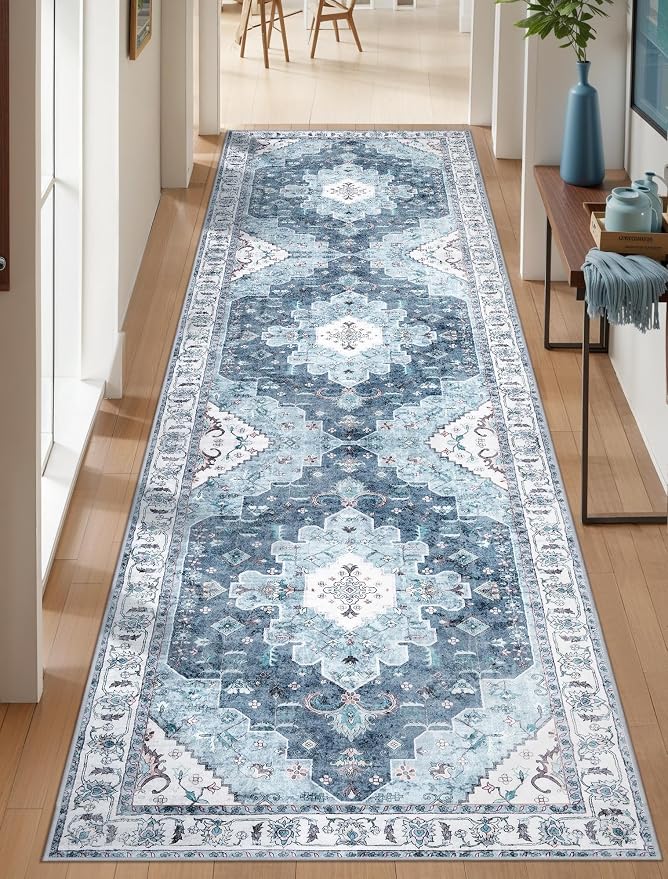 SERISSA 2'6"x10' Washable Non Slip Boho Runner Rug - Image 7