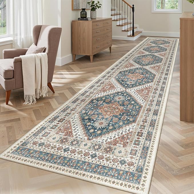Madane Hallway Runner Rug 2'6''x12' Kitchen Runners Vintage, Entryway and - Image 2