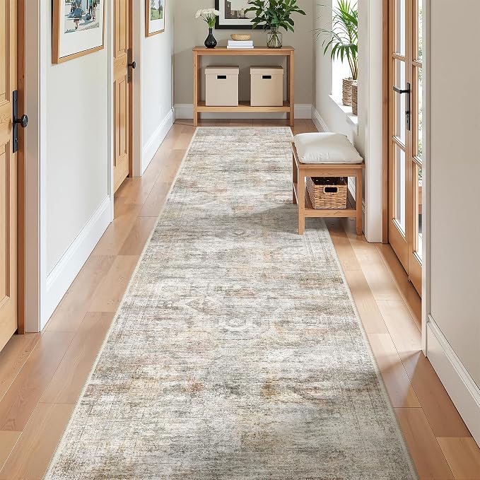 2x10 Runner Rug Non Slip, Washable Hallway Runner Rug, Laundry Room, Soft - Image 3