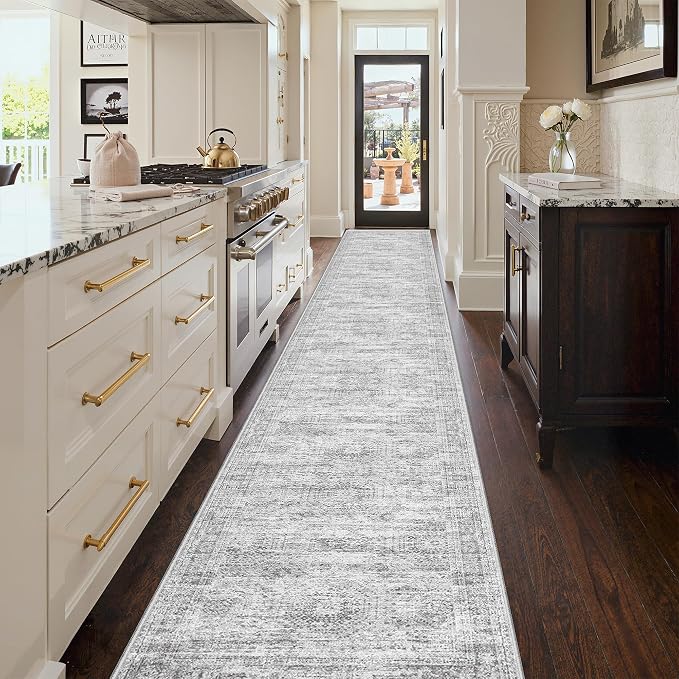 3x20 Runner Rug Non Slip, Washable Hallway Runner Rug, Living Room, Dining Room - Image 3