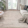 6x9 Area Rugs for Living Room Bedroom Dining Room Washable Beige Ivory | Soft by Aelenmu