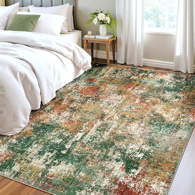 RELEANY Washable 7'x9' Abstract Area Rug - Image 2