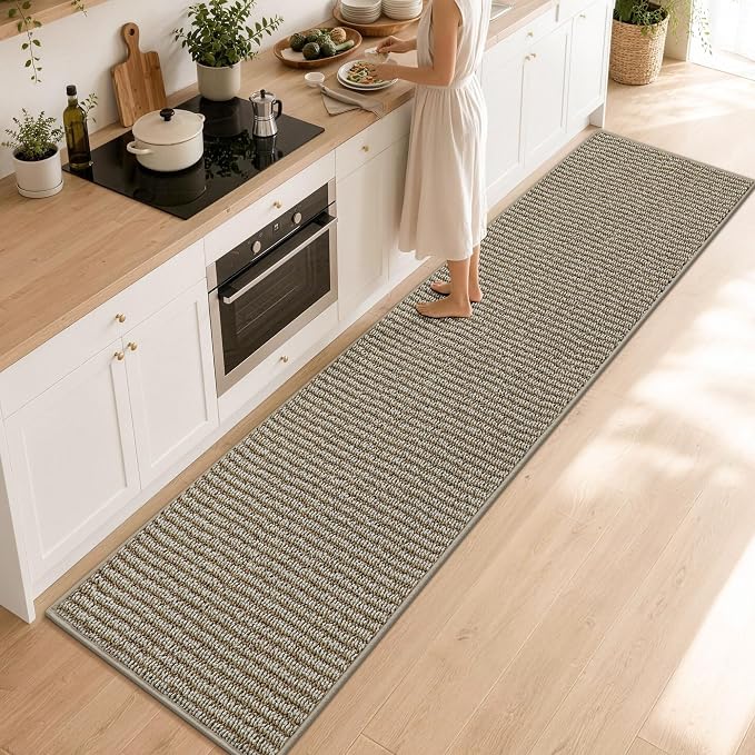 BEQHAUSE Kitchen Runner Rugs 31"x120", Kitchen Mats by BEQHAUSE
