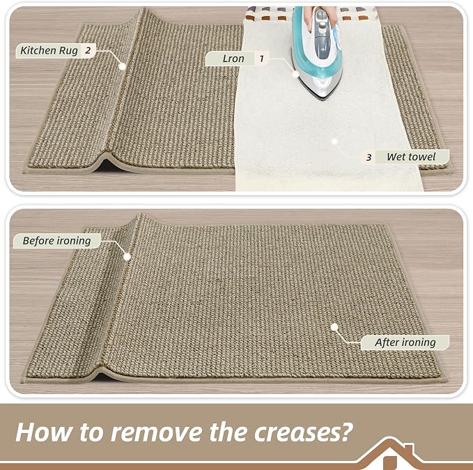 BEQHAUSE Kitchen Rugs 32"x48", Non-Slip Kitchen Mats - Image 9