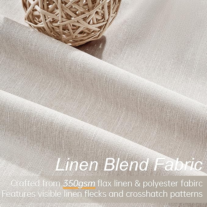 Long Curtains 108 inch Long 2 Panels, Total Blackout Curtain Wide Elegant - Image 2