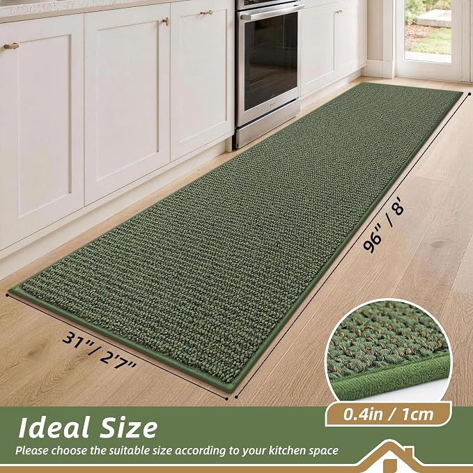 BEQHAUSE Kitchen Runner Rugs 31"x96", Kitchen Mats - Image 2