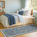 2x7 Washable Bedroom Runner Rug, Laundry Room & Hallway, Rubber Backed Insect by HazoHaus